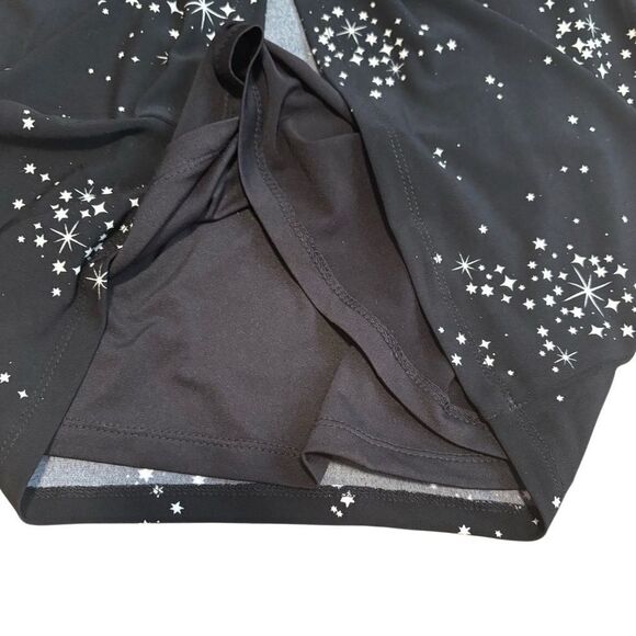 WHBM Black and White Starry Dress with Sheer Sleeves. NEW w/ Tags. Size XXSP. - Picture 8 of 15